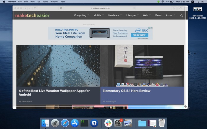 screenshot mac for android